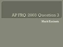 AP FRQ 2003 Question 3