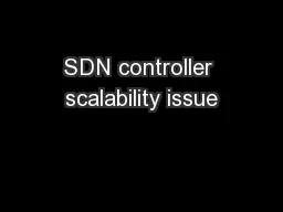 SDN controller scalability issue