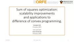 Sum of squares optimization:
