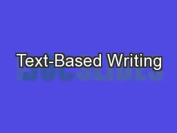Text-Based Writing