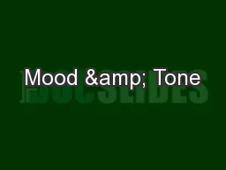 Mood & Tone