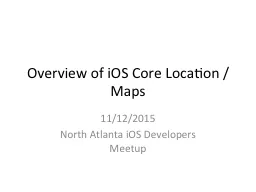 Overview of iOS Core