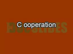 C ooperation