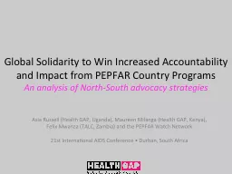Global Solidarity to Win Increased Accountability and Impac