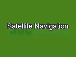 Satellite Navigation