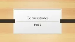 Cornerstones