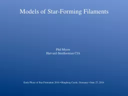 Models of Star-Forming Filaments