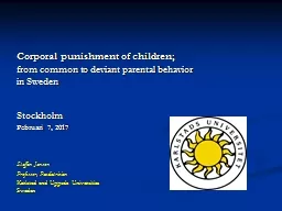 Corporal punishment of children;