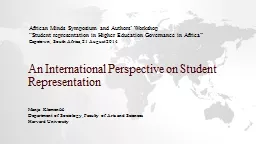 An International Perspective on Student