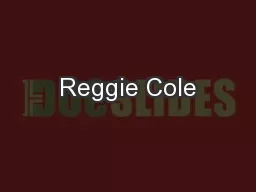 Reggie Cole