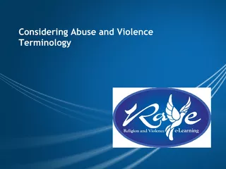 Considering abuse and violence terminology