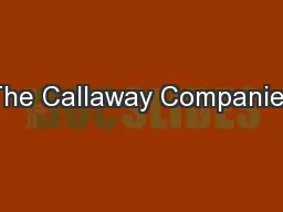 The Callaway Companies