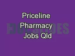 Priceline Pharmacy Jobs Qld