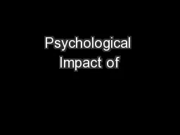 Psychological Impact of