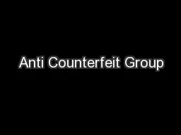 Anti Counterfeit Group