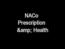 NACo Prescription & Health