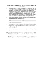 NONABUTTING WATER OR SEWER APPLICATION FORM PROCEDURES