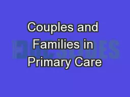Couples and Families in Primary Care