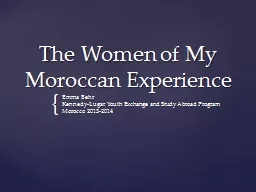 The Women of My Moroccan Experience