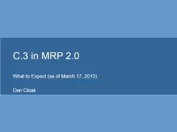 C.3 in MRP 2.0