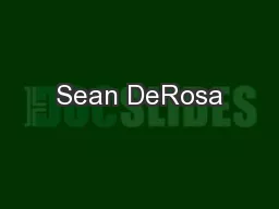 Sean DeRosa