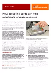 How accepting cards can help merchants increase revenuos