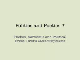 Politics and Poetics 7