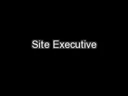 Site Executive