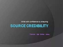 Source Credibility