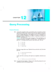 C H A P T E R  Query Processing Practice Exercises