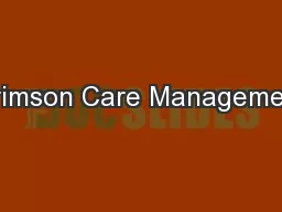 Crimson Care Management