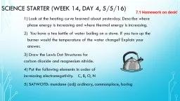 Science Starter (week 14, Day 4, 5/5/16)