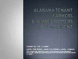 Alabama tenant Farmers