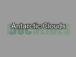 Antarctic Clouds