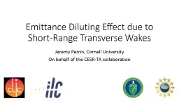 Emittance Diluting Effect due to Short-Range Transverse Wak