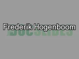 Frederik Hogenboom