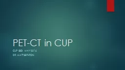 PET-CT in CUP