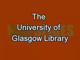 The University of Glasgow Library