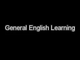 General English Learning