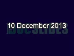 10 December 2013