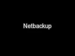 Netbackup