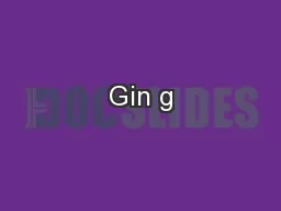 Gin g