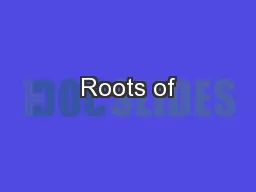 Roots of