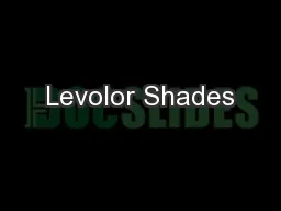 Levolor Shades