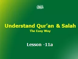  Understand Qur’an & Salah