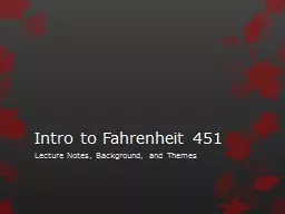 Intro to Fahrenheit 451
