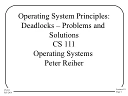 Operating System Principles: