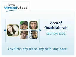  Area of Quadrilaterals