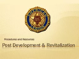 Post Development & Revitalization