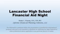 Lancaster High School